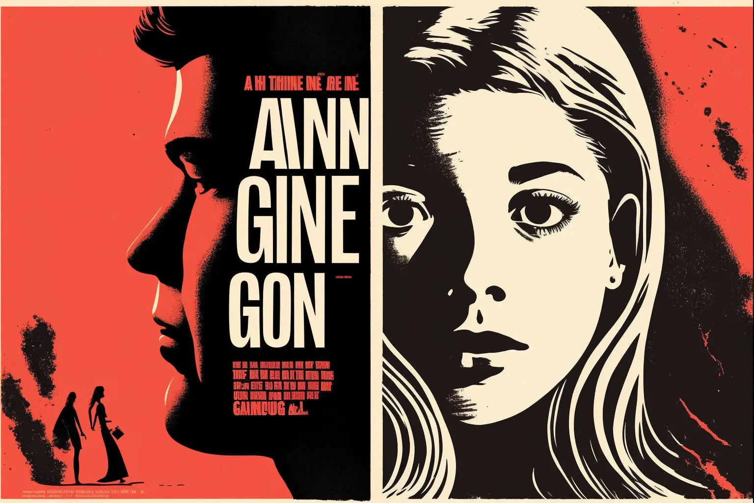 movie poster for Gone Girl, by Saul Bass